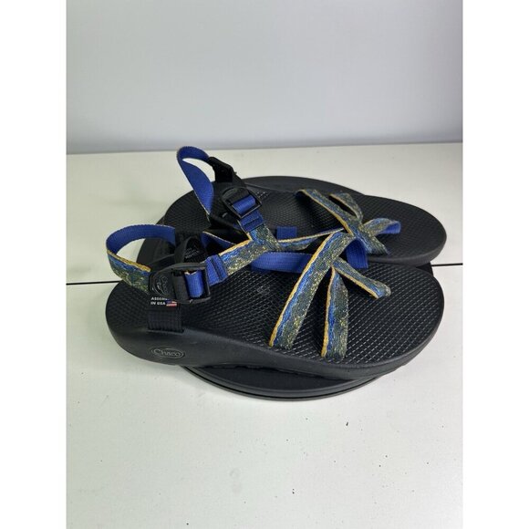 Chaco Z/2 Sandals Women's Sz  11W National Park Foundation Edition Blue/Gold - Picture 1 of 8